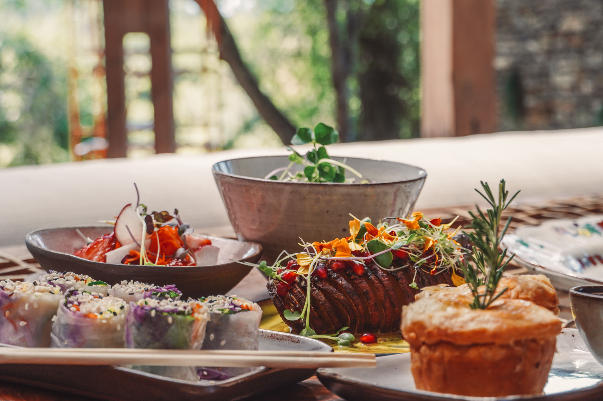 gourmet food plated at saseka camp thornybush