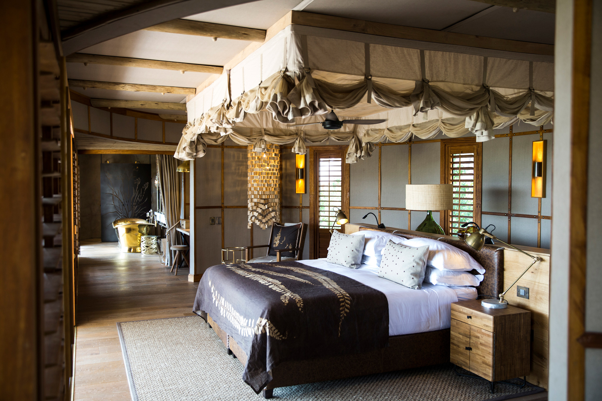  interior view of luxury rooms at Okavango Delta by Little Mombo Wilderness
